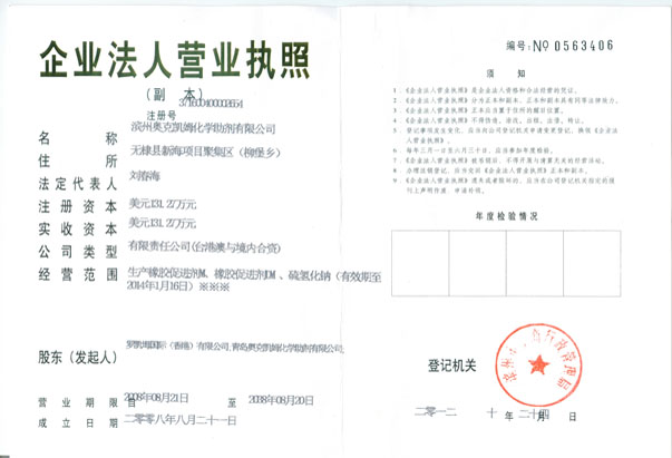Binzhou plant business license